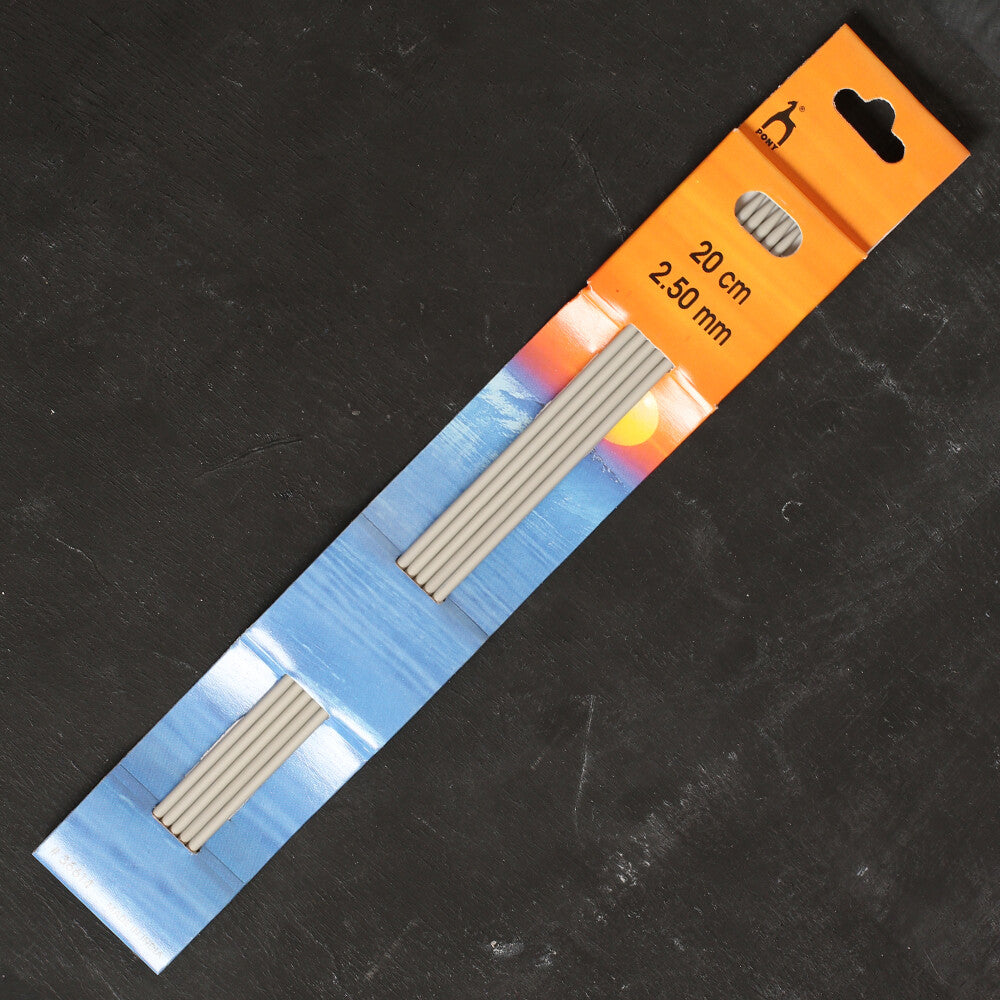 Pony 5'li 2.5 mm 20 cm Alüminyum Çorap Şişi - 36614